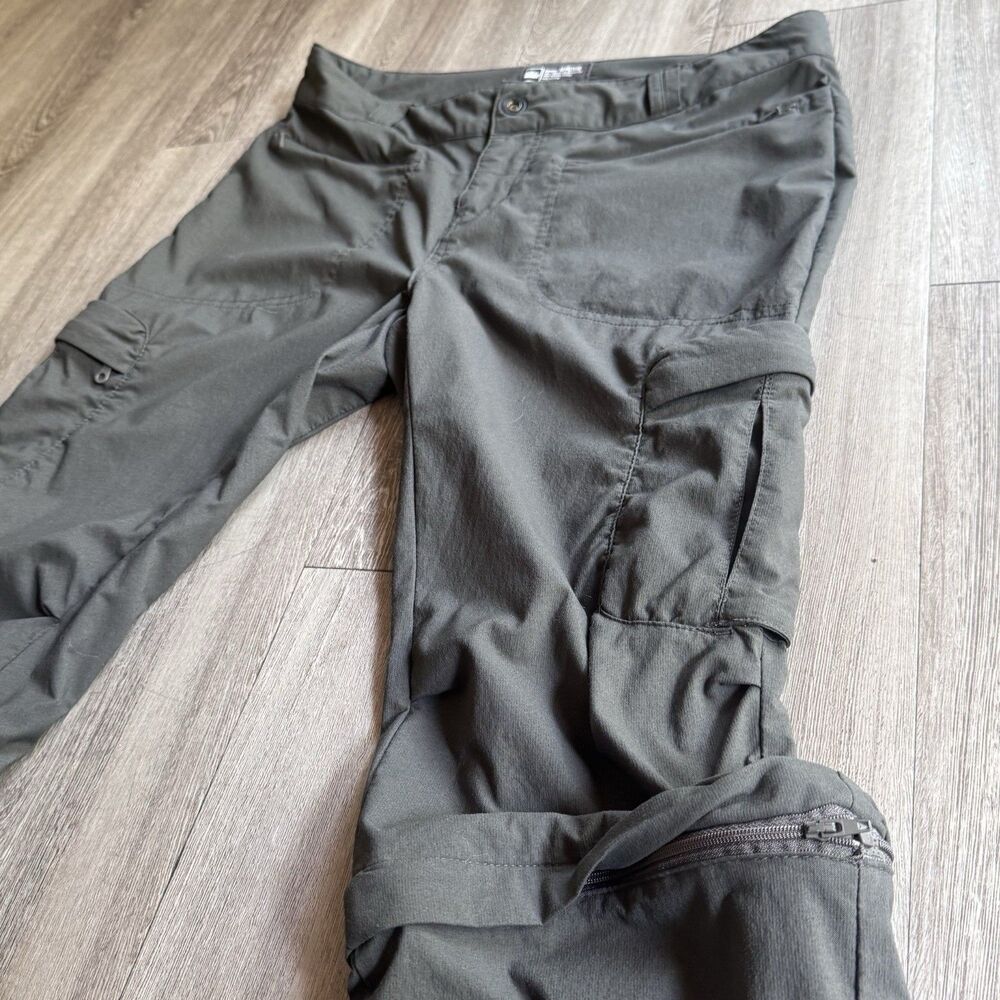 REI Co-Op Women Sz 10P Pants Gorpcore Convertible Olive Green Outdoor Hike Cargo - Picture 4 of 11
